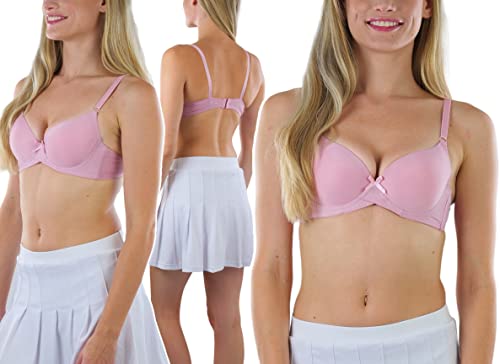 Image of ToBeInStyle Women's Pack of 6 Classic Style Underwire Supportive Padded Bras