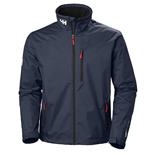 Helly Hansen Crew Midlayer Chaqueta deportiva impermeable, Hombre, Azul (Azul Navy 597), M