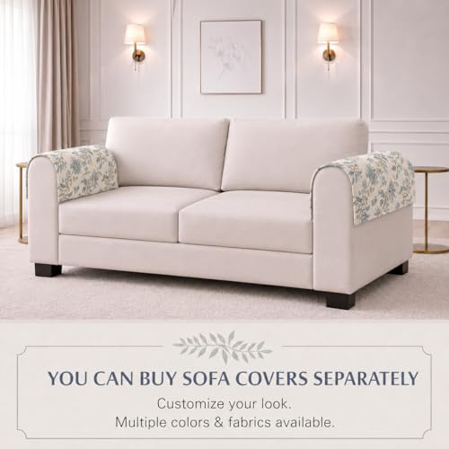 Image of STITCHNEST 'Eden Weaves Collection Series' Sofa Armrest Cover | Elegant Woven Fabric, Washable & Durable for Modern Living (18 x 22 Inches)