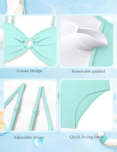 MIGU Girls One Piece Swimsuits Adjustable Straps Cutout Bathing Suit with Tropical Print Cover Up for Swimwear4