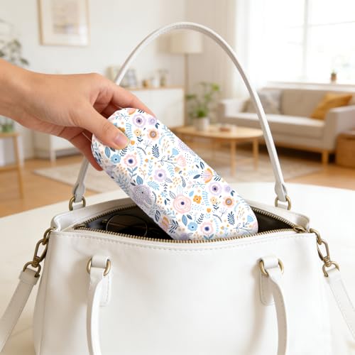 Image of Glasses Case Hard Shell,Portable Protective Eyeglasses Case, Eyeglass Holder Box with Cleaning Cloth, for men women