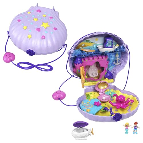 Polly Pocket Tiny Power Seashell Purse Compact