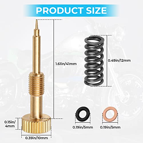 Alpha Rider Pro Carb Rebuild Kit Mixture Screw For Keihin Cv Cvk Carbs For Harley Big Twin 1990-1999, Twin Cam 1999-2006 & Sportster Xl 883 1200 1988-2006 #TOP3