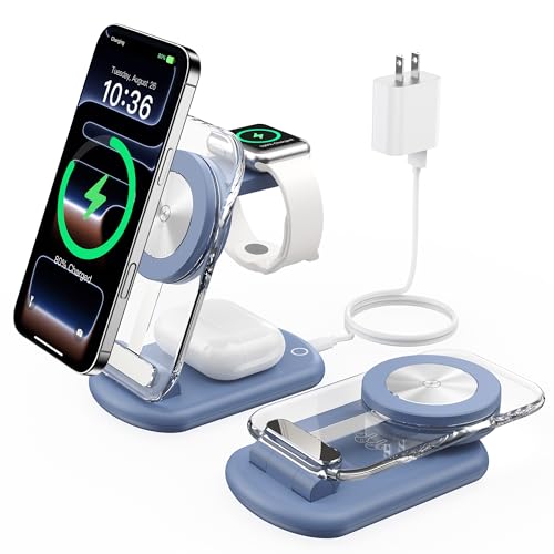BU 3-in-1 MagSafe Foldable Charging Station with Night Light