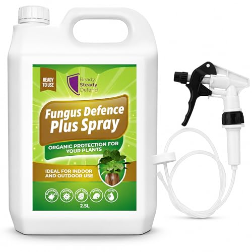 Fungus Defence Plus Spray 2.5L | Extra Large Plant Protection | Controls Blackspot Mildew Leaf Spot Blight Rust | Ideal for Large Gardens & Greenhouses | Fruits Vegetables Flowers