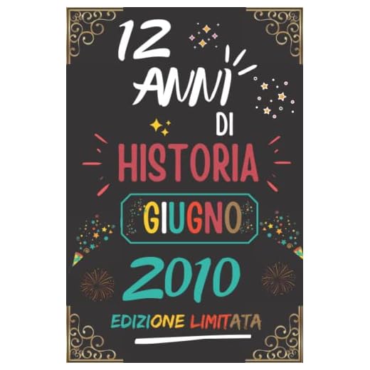 CUADERNO, 12 AÑOS DE HISTORIA JUNIO 2010 EDICIÓN LIMITADA: Regalo de 12 cumpleaños para mujeres y hombres, ideas de 12 cumpleaños... un cumpleaños... ... regalo de 12 cumpleaños para él/ella.