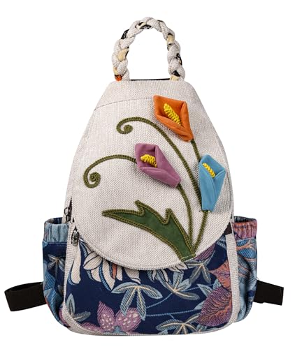 Sac à dos en toile souple bohème pour ranger votre portefeuille facilement
