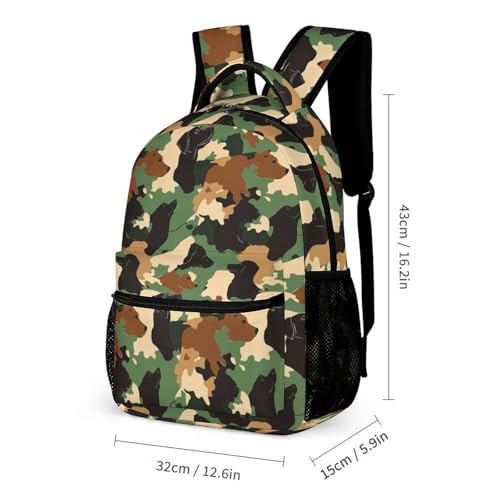 Mochila camuflaje primaria que soluciona la falta de espacio para libros 2