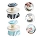 minkissy 6pcs Oil Dish Scrubber Brush Cleaning Tool for Kitchen Dishes Pots and Pans for All Random Colors