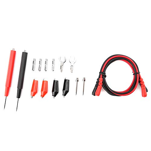 Respicefinem Accessories with Clips 10. 0×9. 0×2. 0 P1500 Electronic Digital Multimeter with Clips Replaceable Probe Tips Set Electroconductivity Suit