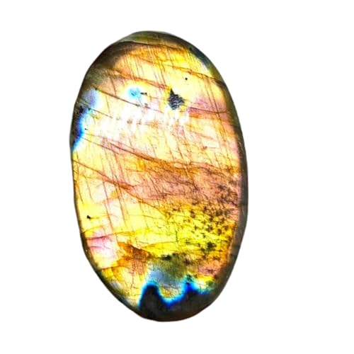 Labradorite ovale de qualité supérieure pour pendentif artisanal