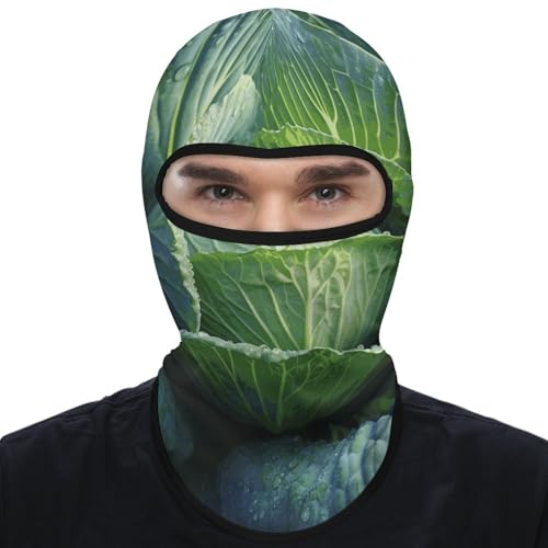 Balaclava para hombres, máscara para esquí y ciclismo, protector facial brillante para invierno miniatura 7