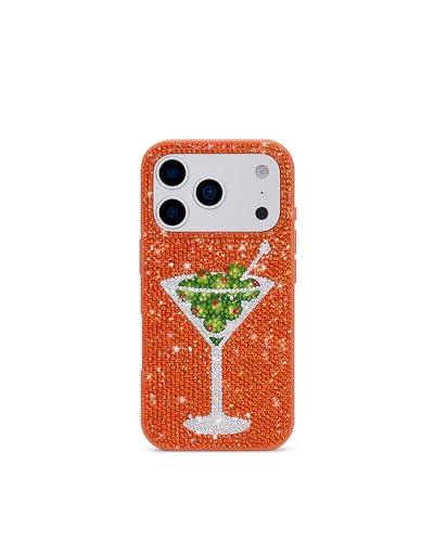 Image of JW PEI Olive Martini Artificial Crystal Phone Case - Orange