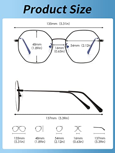 JM Occhiali da donna Anti Luce Blu Blocco Occhiali...