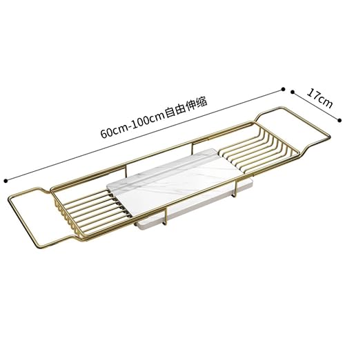 Ensemble de bain extensible avec plateau de baignoire rétractable et support stable - 7