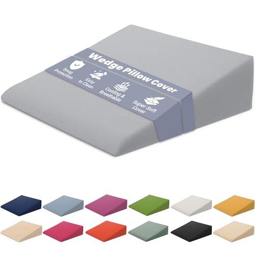 Xtreme Comforts Wedge Pillow Cover - Allergy-Friendly & Easy to Clean Cover - Fits Our (27