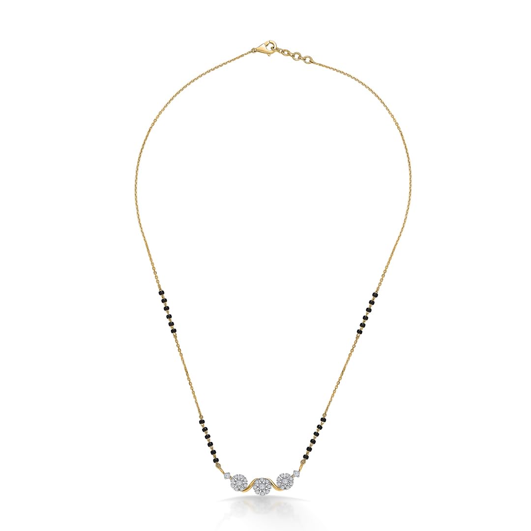 P.N.Gadgil Jewellers 18 Karat Yellow Gold & Diamond Modern Mangalsutra For Woman KTM1865 FG-VVS-image-29