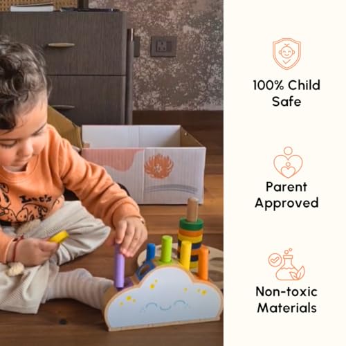 Image of Curious Cub Foldable Jungle Gym for Kids Indoor | Contain Rock Climbing for Kids At Home, Gymnastic Rings (Pop-up)