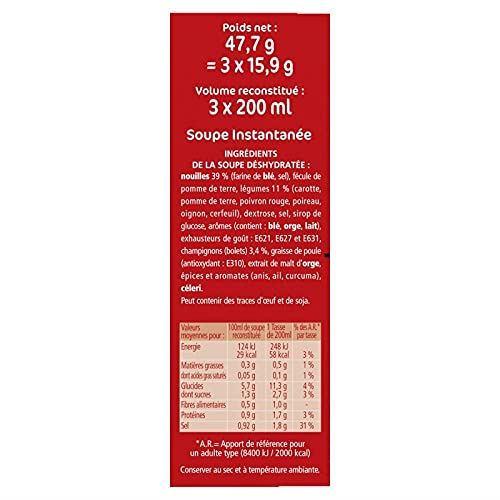 MINUTE SOUP BOUILLON À LA CHINOISE 47G, ROYCO, LOT DE 4