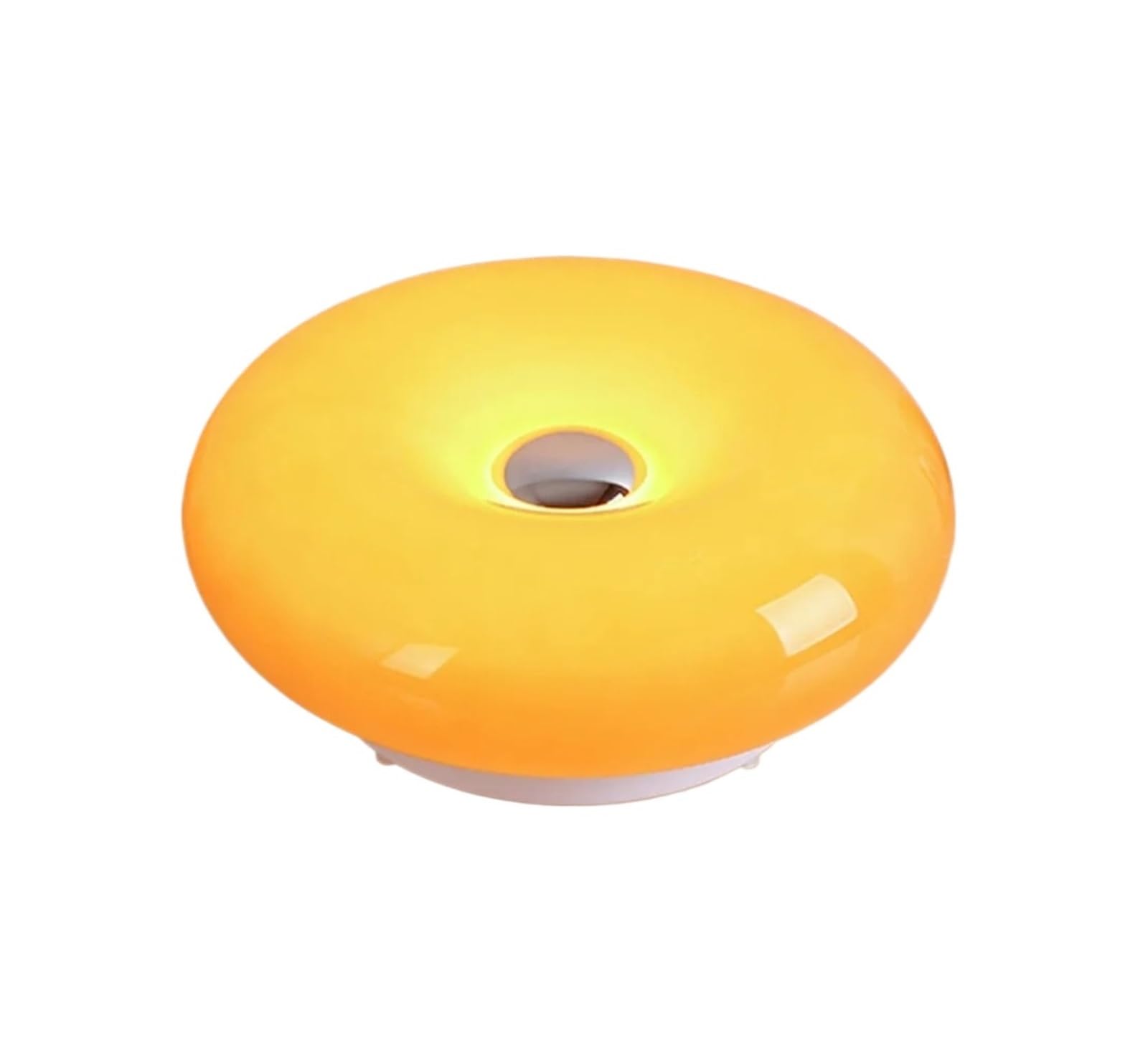 Ncaevgxrwjt Not Glass Bauhaus Donut Usb Plug Table Lamp, Ambient Bedside Night Light For Living & Dining Room Decor(Rgb-30Cm)