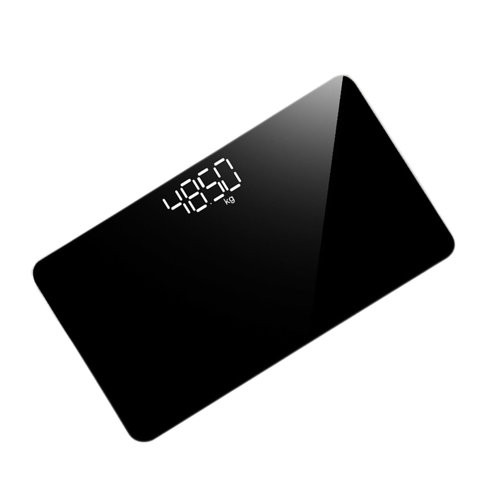 Báscula Portátil Digital Recargable Negra para Hogar y Viaje