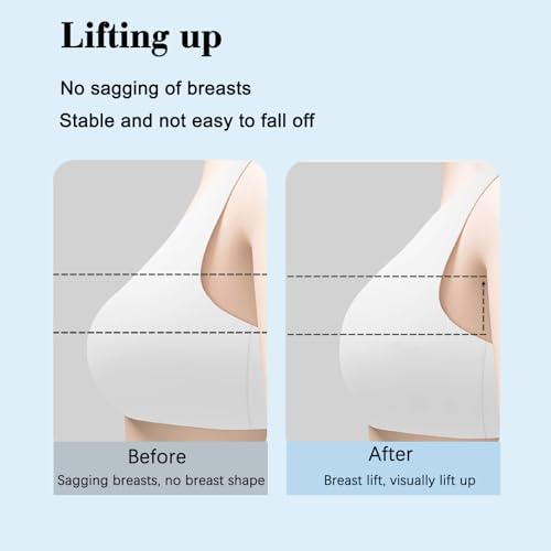 Breast Tape with Reusable Nipple Covers & Wipes | Support & Lift for Large Breasts | Stick-On Bra for A-F CUP4