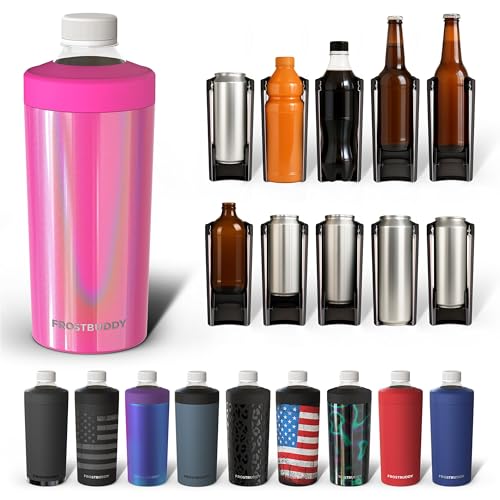 Image of Universal Buddy XL Can Cooler by Frost Buddy - Fits 12-ounce, 16-ounce, 20-ounce, and 24-ounce Cans and Bottles - Keep Your Drinks Refreshingly Chilled for over 12 hours. (Love Sparks)