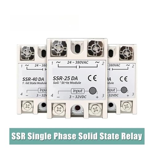 Relais monophasé SSR-90A à commutation silencieuse 24V DC et 220V AC