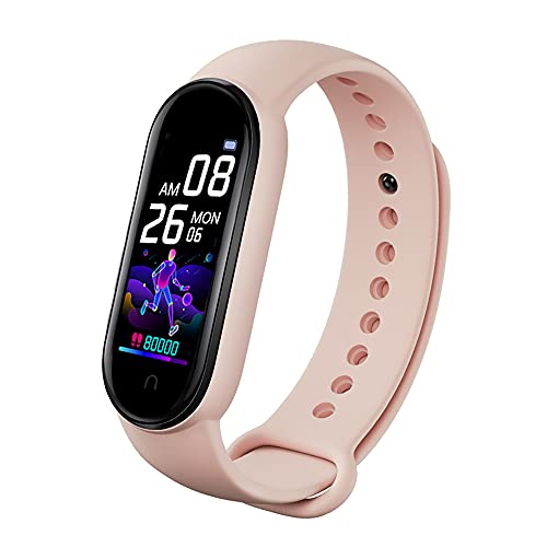 keppy Pulsera inteligente BT de 0.96 pulgadas, monitor de actividad física, presión arterial, monitor de frecuencia cardíaca, oxígeno en sangre, monitoreo de salud, búsqueda bidireccional, pulsera
