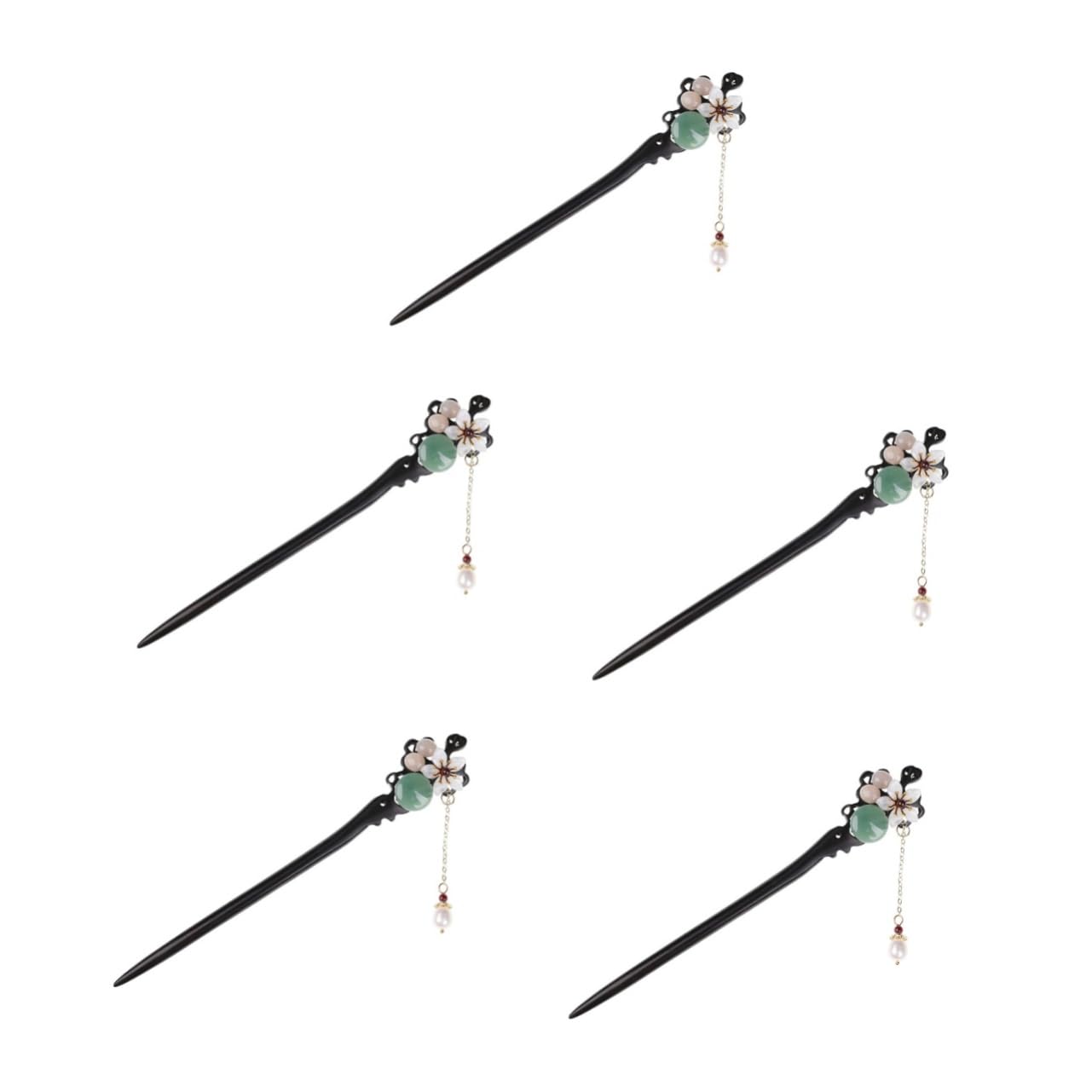 FRCOLOR 5stücke Haarnadel Mit Perlenquaste Chinesischer Stil Retro Haarstyling Zubehör Für Frauen Für Hochzeiten Und Besondere Anlässe Elegante Haarstäbchen Für Lange Frisuren