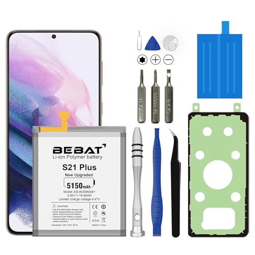 Image of Replacement Battery for Samsung Galaxy S21 Plus,5150mAh High Capacity Battery for Samsung Galaxy S21+ 5G SM-G996 with Tool Kits,EB-BG996ABY