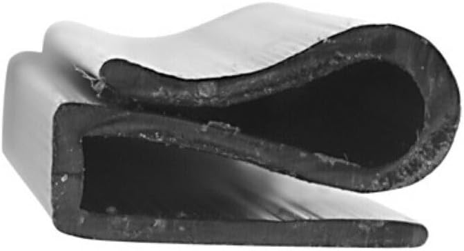 Generic 3″ T-Rail Wire Retainer Clips Gate Garage Opener 10pcs Package, Black, TRAILCLIP-3