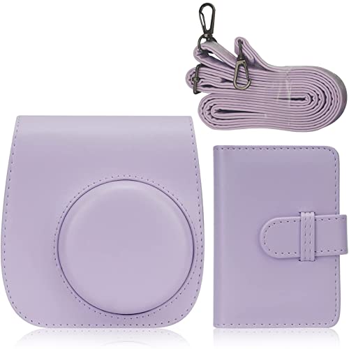 Accesorios Para Cámaras, Camera Funda Compatible con Fujifilm Instax Mini 11/9/8, Protectora para Cámara Instantánea con Ajustable Correa para el Hombro y Album de Mini Fotos, Bolso...