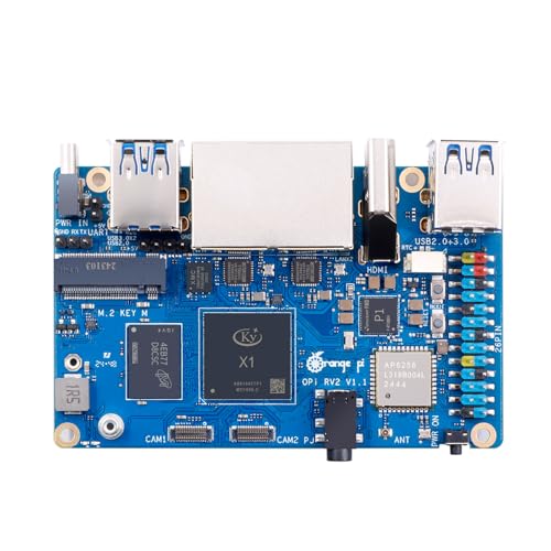 Orange Pi Computador de placa única RV2 2GB/4GB/8GB LPDDR4x RISC-V com processador de 8 núcleos de 64 bits, Wi-Fi 5.0/Bluetooth 5.0, placa de desenvolvimento para Linux/Ubuntu/OpenHarmony (4 GB)