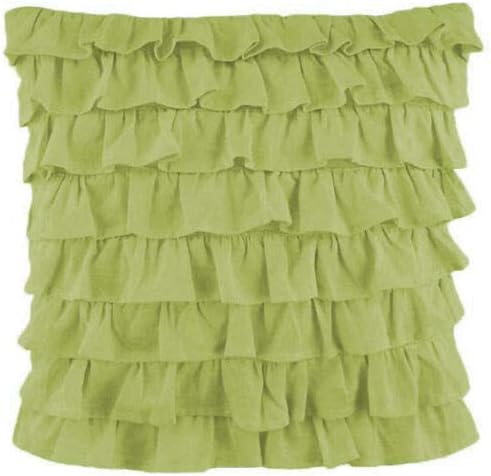 2 pcs Pair Waterfall Multi Ruffle Pillow sham 100% Cotton-Body