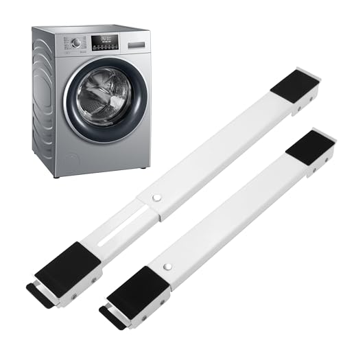 2 PCS Carrello Lavatrice,regolabile Sposta Mobili Con...