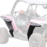 KIWI MASTER 8.5 inch Full Coverage Fender Flares for 2014-2023 Polaris RZR XP/4 1000/Turbo Accessories Front & Rear Widened Fenders Extended Mud Flaps Guards Black