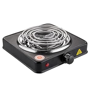 XUYUE Electric Furnace,Elektrische Oven Huishoudelijke Mini Enkele Schijf Brander Draagbare Kookplaat Muggen Wierook Oven 1000W High Power 200-1000℃ Keukenfornuis Waterpijp Houtskool Kokosnoot Kachel