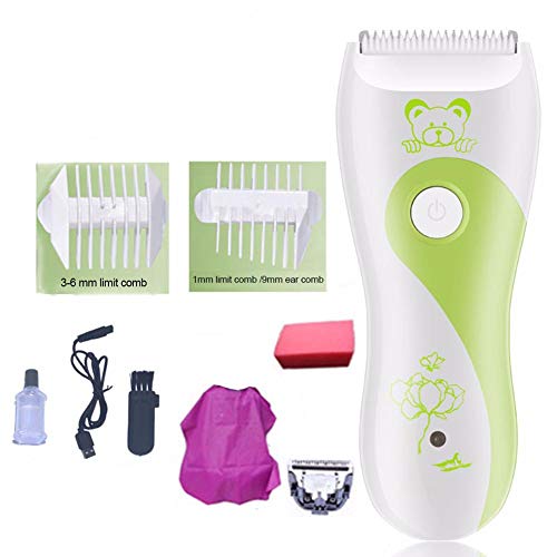 Hair Clippers For Kids, Electric Baby Hair Clippers Ceramic Hair Trimmer Rechargeable Cordless Haircut Kit Set for Kids Infants Toddlers Hair Daily Care