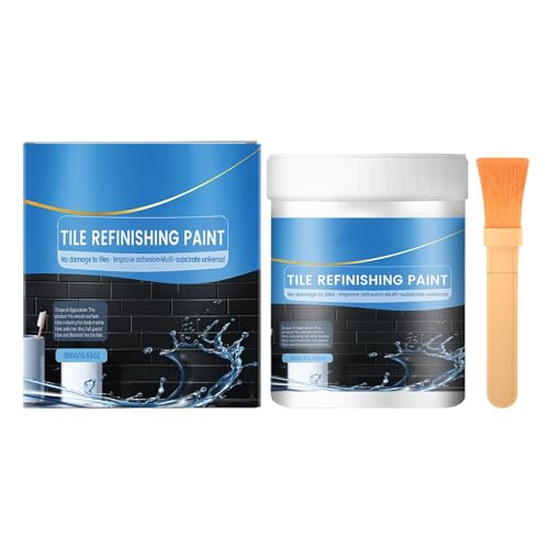 Kit de Renovación de Bañera y Azulejos,300 g Recubrimiento Impermeable Reparador | Kit Pintura Bañera,Apto para Grietas en Ducha, Baño, Encimera, Pared, Armario, Inodoro y Superficies de Cerámica y Po
