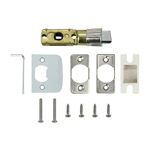 Image of Nuk3y Hulk Series Lever Door Handle Slim Square Modern Contemporary Lever Set (Privacy, Satin Nickel)
