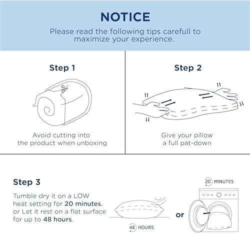 Bedsure Fluffy Adjustable Layer Queen Pillow - Soft Pillow Queen Size With 100% Cotton Cover, Luxury Bed Pillow For Sleeping thumb #7