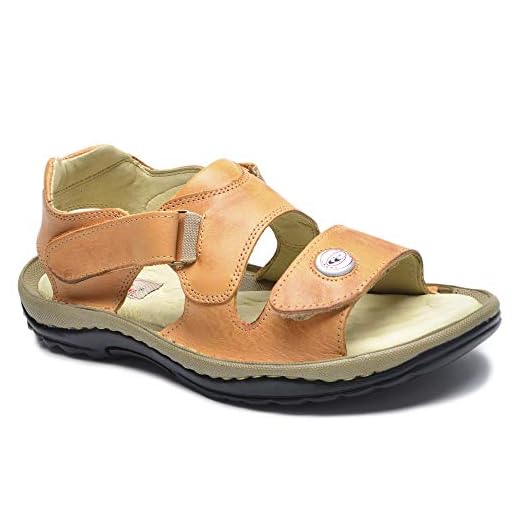 Sandália Masculina Ortopédica Antistress de Couro Legítimo Palmilha Anatômica (Caramelo, BR, Adulto, Numérico, 39)