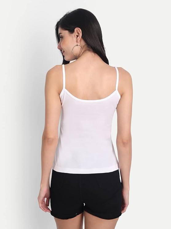 Image of Aimly Women's Cotton Regular Fit Camisole Slip Pack of 3