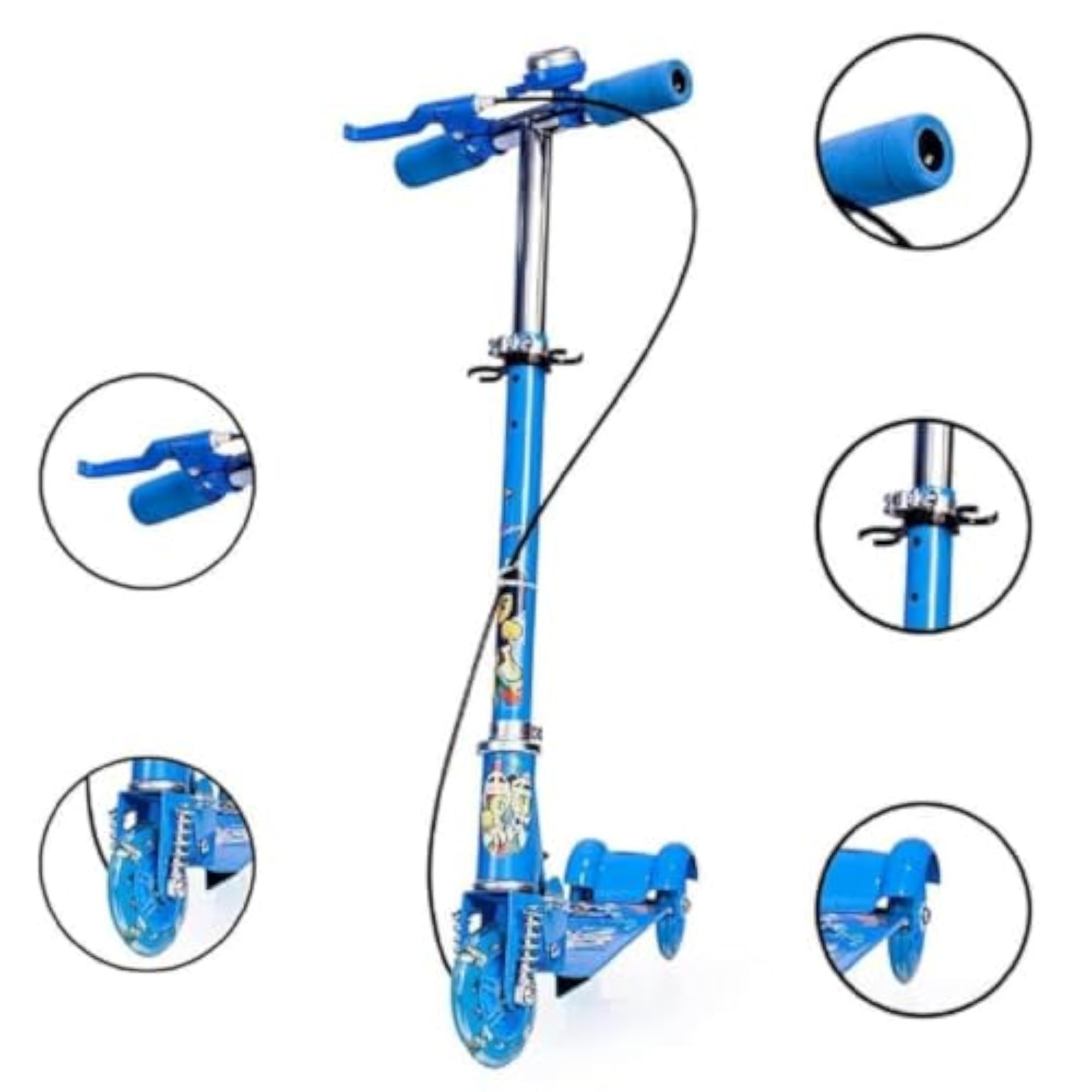 3 Wheel Scooter with Foldable Design, Adjustable Height