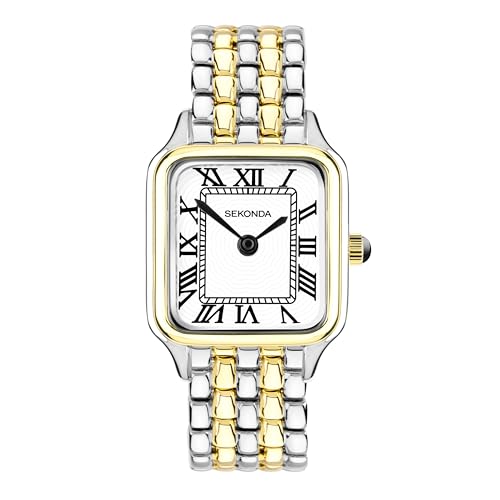 Sekonda Classic Monica Maxi Ladies 30mm Quartz Watch in White with Analogue Display, and Alloy Strap