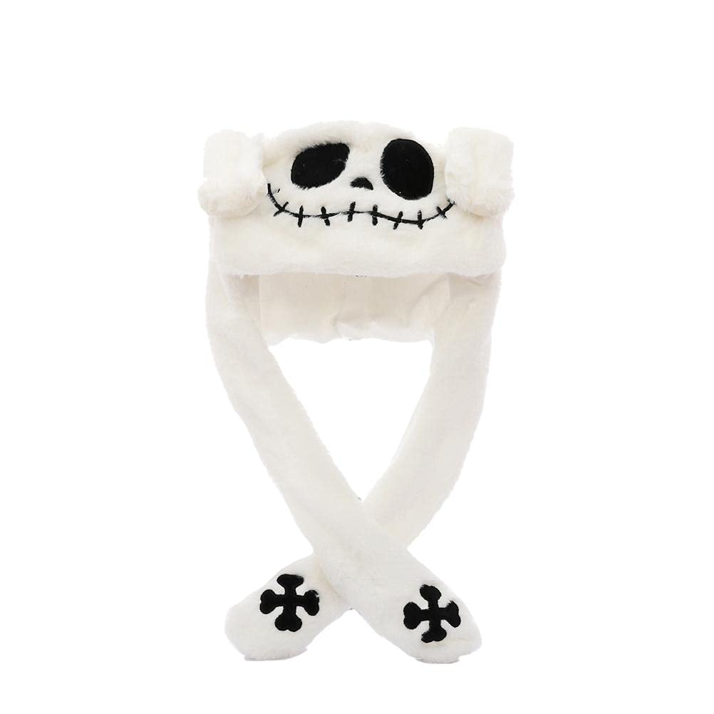 LIANGLIDEMovable Ears Hat, Funny Plush Hat Earflaps Movable Ears Hat for Halloween Party Cosplay Costume