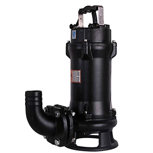 YXF,High power pump Cutting Sewage Pump 220V Submersible Pump Household Agricultural Large Flow Pumping Septic Tank Pig Manure Biogas Tank WoW (Size : 2200W)