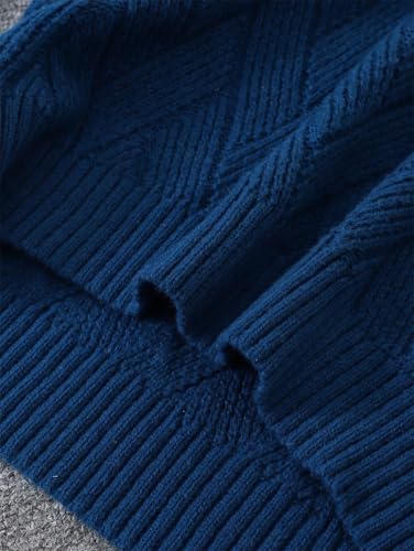 Men's Trendy Textured Sweater Round Neck Long Sleeve Casual All Match Pullovers3