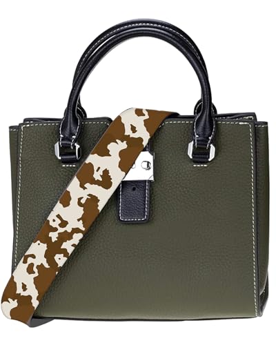 Purse Strap Replacement Crossbody 2" Wide Shoulder Strap, Cute Handbag Strap Bag Strap Replacement Belts Adjustable Retro Cow Print3